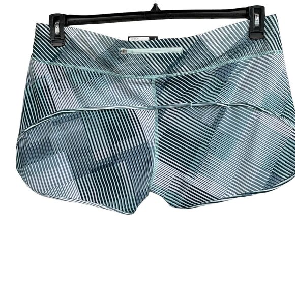 SmartWool Large Sport Lined Shorts Merino Wool Running Athletic Wicking Striped - Picture 3 of 10